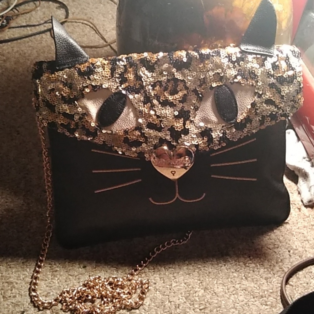 Betsey johnson cat purse